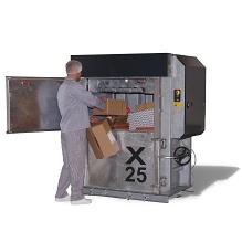 Bramidan X25 Galvanised waste baler supplied by Kenburn