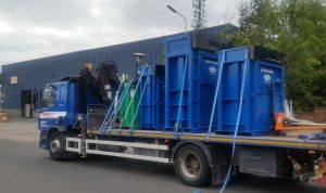 Balex balers being loaded for delivery 