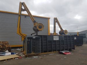 BJRPs installed on a customer site compacting wood