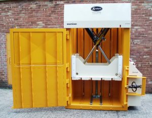 Refurbished Bramidan 4-0s(50) baler showing cross cylinders