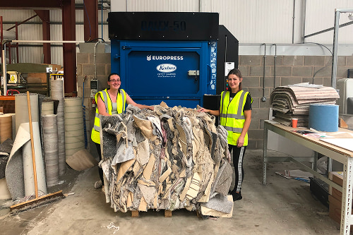 Carpet-crusher-compactors